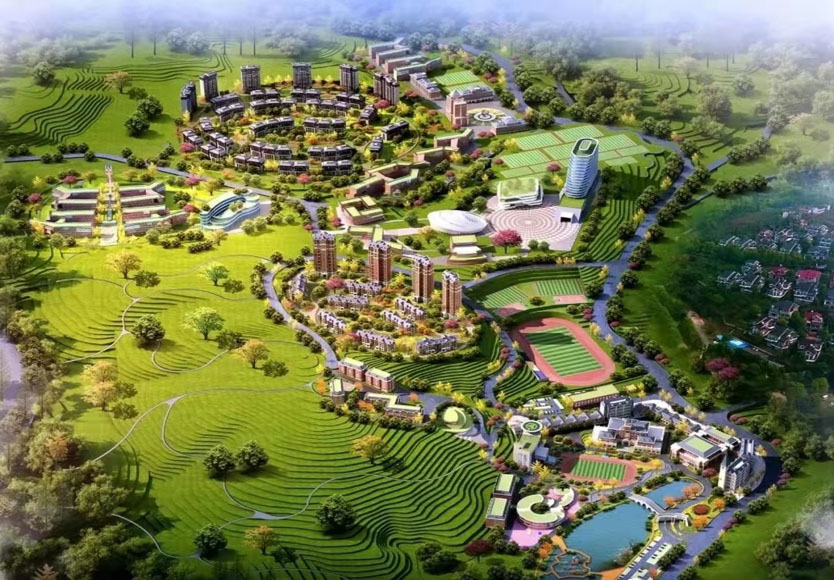 搶抓晴好天氣，郴州遠恒佳教育城建設(shè)工地?zé)峄鸪? title=